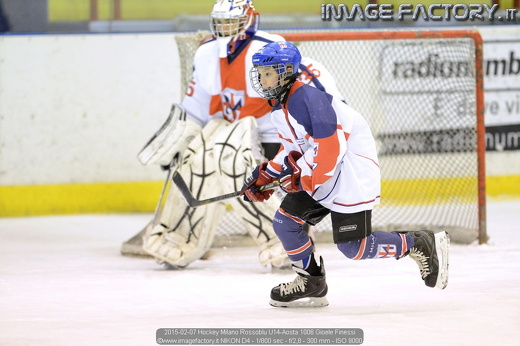 2015-02-07 Hockey Milano Rossoblu U14-Aosta 1006 Gioele Finessi